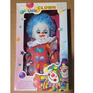 Little Clown Doll Toy Vintage Lucky 1998 with box